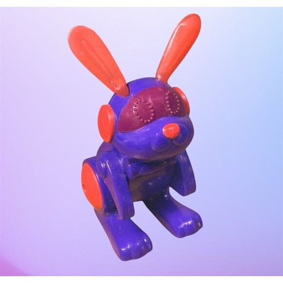BUNNY Robo Chi Wind Up Interactive Toy Rabbit Collectible McDonald’s #1 NEW 2002 - Picture 1 of 3